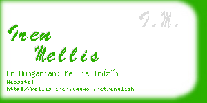 iren mellis business card